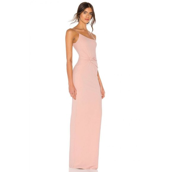 Nookie Lust One Shoulder Gown Long Dress Blush - Picture 3 of 7